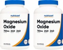 Nutricost Magnesiumoksidi 750 mg, 240 kapselia (2 pulloa)