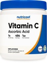 Nutricost Pure Askorbiinihappojauhe (Vitamin C) 1LB