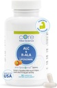 Core Med Science Liposomal ALC & R-ALA-lisäkapselit - asetyyli-L-karnitiini (900 mg) & R-Alpha Lipoic Acid (75 mg) - Edistää energiaa & Focus - Tukee psyykkistä toimintaa & muistikognitio (90 Count)
