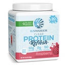 Sunwarrior Clear Protein Powder Plant-Based Water Mix, vegaaninen ja virkistävä proteiini- ja nesteytys täydentää 10g per tarjoilu Vadelma Maku 420g Tub 30 Tarjoukset