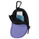 Neoprene Astma -inhalaattorin pidike, suoja Kannettava matka Handy Holster, Kevyt kantolaukku Carabiner Clip ja Mesh Pocket sisällä, Inhalaattori ei mukana (Asia vain) (Violet)