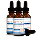 Hyväksytty Science® MCT Oil - Pure Medium-Chain Triglyseridi (MCT) -öljy, joka on saatu Caprylic Acid (C8) ja Capric Acid (C10) -vegan, 60 ml - 3 kpl pakkaus
