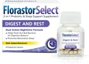 Florastir Probiootti Digest and Rest, Saccharomyces Boulardii Probiootit melatoniinilla (4 mg), Natural unilääke + digestiivinen tuki, 40 kapselia