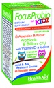 FocusProbio Kidzille, 60 purutablettia, tukee kognitiivista toimintoa huomiolle ja keskittymiselle. Mustaherukka ja vaniljamaku, sisältää D-vitamiinia ja jodia. Acid & Bile Resistant kannat. Kasvissyöjä