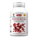 ANDREW LESSMAN B12 250 180 kapselia - Absorptiosuojattu Metyylikobalamiini (luonnollinen Coenzyme B12), välttämätön energia- ja stressituki, Plus B-komplex, helppo niellä kapselit