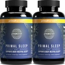 Primal Harvest 2 Pack, Primal Sleep, 120 kapselia, joissa on valerianjuuria, L-tryptofaania, GABAa, kamomillaa ja melatoniinia 3 mg