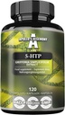 5- HTP 150 mg per kapseli - 120 vegan kapselia - 4 kuukauden tarjonta - Griffonia simplicifolia Seed Extract - parantaa mielialaa ja hyvinvointia - ravintolisä Apollon Hegemonia