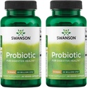 Swanson Probiootti Dgestive Health GI Tract Immune Tuki 20 miljardia PMY Prebiootti FOS 60 kasviskapselit (Caps) (2 pakkaus)