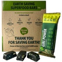 Girl Power Protein Bars Low Calorie High Protein, Aterianvaihtopatukat parhaaseen kuvaan, Vegan Protein Snacks, Iron-Rich Protein Bars, Ei sokeria, Chicory Spirulina Lemon Flavor, Pakkaus 8 - Green Bite