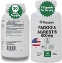 Fadogia Agrestis 600MG 30-päivä tarjonta Urheilu ravitsemus Testosteroni Booster Tuki kapselit - Lihas Building & Vitality Support Extract Supplement - Gluteeniton - ei-GMO