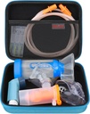 Elonbo Carry Case for Nebulizer Replacement Parts Kits / Astma Inhalaattori / Inhalaattori Spacer Naamarit / Nebulizer Tubing Suukappaleet Varaosat Set, Käsikäyttöinen Inhalaattorisumutinpussi (Asia vain)