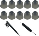 Smokey kuulolaite Power Domes Sulje Kupolit Korvavinkit ReSound Sure Fit Style RIC RITE ja Open Fit BTE kuulovahvistin Puhdistustyökaluilla Harja Cleaner ja Carry Case (Smokey, Medium)