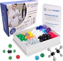 Vanha Nobby Organic Chemistry Set (425 kpl) Molecular Model Kit with Atoms, Bonds, Guide, Bond Removal Tool - STEM Science Kits for Kids Toys Chemistry Set for Opiskelijat Nuori tutkijat