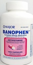Major Banohpen - Complete Allergia Lääkkeet - Difenhydramiini HCI 25 Mg - Antihistamiini - 1000 kapselia (1 pakkaus)
