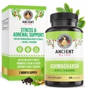Antiikin Bliss Ashwagandha L-Theanine & Black Pepper Extract kapselit, energia & Natural Mood Support Supplement, Focus täydentää aikuisille