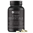 Koko ruoka päivittäin Essential Multivitamiinit aikuisille ja senioreille - 2X a Day - A-, C-, D-, E-, B12 ja Minerals - Luonnollinen ja kokonaisvaltainen tuki (60 kapselia)
