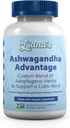 Ashwagandha Advantage, USDA Organic Blend for Stress Relief, Mood & Adrenal tuki. Valmistettu Ashwagandhalla, kurkumalla, Spirulinalla ja More- 60 kapselilla