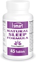 SuperSmart - Natural Sleep Formula (Advanced Formula) - L-Tryptofan, Valerian Root, Hop, Eschscholzia Californica - Herbal Supplement 