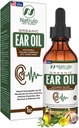Organic Ear Oil for Ear Infektio - Natural Eardrops for Ear Pain, Uimarin korvan ja vahan poisto - Lapset, Aikuiset, Baby, & Dog Earache Remedy - Korva Drops kanssa Mullein, Valkosipuli, Calendula Valmistettu USA