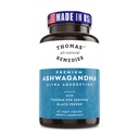Thomasin kaikki luonnolliset korjaustoimenpiteitä Organic Ashwagandha Stressi Support Supplement, Mood & Energy Support, Pure Ashwagandha 1000mg, Ultra imeytyminen Black Pepper, Vegan, Ei täyteaineita