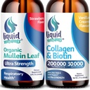Wellness LABSRX Mullein Leaf Drops for Keuhkot, 2 Fl. Oz - Liquid Collagen and Biotin, 2 Fl. Oz