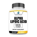 American Standard Supplements Alpha Lipoic Acid 1300mg Per Serving - Vegaani, Gluteeniton, ei-GMO, 60 kapselia, 30 tarjoilua