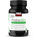 Force Factor ProbioSlim Probiootit naisille ja miehille, Probiootit digestiivinen terveys vähentää turvotusta, kaasua, & satunnainen ripuli, prebiootit, LactoSpore, & Green Tea for Energy, 30 kapselia