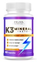 ZELSOK K3 Mineraalipaino tappio pillereitä naisille ja miehille, K3 Mineraali pillereitä - K3 Salt Mineral, Vitamiini + K3 kapselit täydentää Keto painon menetys - 1 kuukausi tarjonta