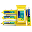 Valmistautuminen H-hemorrhoid Wither Hazel, 192 Ct Plus valmistelu H-hemorrhoid Oirehoito Cream, 2 Putket x 1,8 oz, Wipe Plus hoito parempaan hoitoon, peräpukamien hoito Bundle