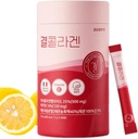 LEMONA Official Kyul Collagen, Korean vital Marine Collagen Peptides Powder 500 mg naisille, joilla on C-vitamiinia hiusten kasvua, kynsiä, ihoa, luuta ja yhteistä terveyttä alhainen molekyyli (60Stick*2g, sitruunan makua)