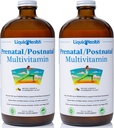 LIQUIDHEALTH Prenataali/Postnataali useita nesteitä naisten monivitamiini todellinen folaatti - Pre- ja postnataali vitamiineja ennen, aikana, raskauden jälkeen - Valmistettu Yhdysvalloissa, Vegaani, sokeriton, ei GMO (2 pakkaus)