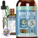 Rejuvica Health NerveFactor - Advanced Nerve Support Supplement - Nesteen toimitus parempaan imeytymiseen - asetyyli-L-karnitiini, alfalipoiinihappo, B12-vitamiini, Foolihappo, valkoinen Willow Bark & enemmän!