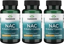 Swanson NAC N-asetyylikysteiini - antioksidantti anti-aging hengitysteiden maksan tuki - Aminohappo täydentää 1000 mg 60 kapselia (3 pakkaus)