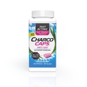 Charcocaps Nopeasti toimiva kaasu helpotus turvotusta ja ilmavaivat, Drug Free Detoxicifying Active Charcoal Formula, 100 kapselia, 30 päivän toimitus, vaaleanpunainen