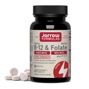 Jaarrow Formula Metyyli B-12 & Metyylifosaatti - 60 purutablettia, kirsikka - Bioaktiivinen B12 & B9 - Tukee energiantuotantoa, aivojen toiminta & aineenvaihdunta - Gluteeniton - 60 tarjoilua