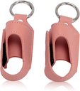 HURRISE 2kpl Astma-inhalaattorin haltija, Inhalaattorin haltija Keychain, Kannettava säilytys PU nahka Case Carabiner Clip - Monipuolinen käyttö, tyyli ja muotoilu matka