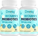 120 miljardia PMY Probiootti - Menopause Tuki Probiootit naisille, Natural Menopause Probiootti täydentää Hot Flass Night Swats Mood Swings Hormone Balance Gut & Immuuniterveys- 120 Caps