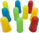 Silicone Finger Protector,JDWG 10 kpl Sormenkannet Sormet, Kuuma Liima Gun Sormikorkit, Sormi Hihat, Suuri Trigger Sormi/Sormi Cracking/Sormi Niveltulehdus/Sormi Callus. (Mix Color)