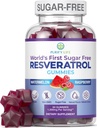 Sokerivapaa Resveratrol Gummies - Potent anti-aging antioksidantti - Resveratrol täydentää tukea Ruoansulatus-ja immuuniterveys - Natural Herb solujen kasvua & korjaus - helppo pureskeltava NMN Vaihtoehtoinen