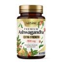 Rakennettu Nature Ashwagandha 2100mg Extra Strength Stressi Relief & Mood Support Black Pepper Extract Max Imeytyminen - ei-GMO, Vegaani, Gluteeniton - 60 kapselia