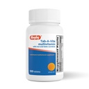 Rugby Tab-A-Vite Multivitamiinia rautaa ja beta-karoteeni - Päivittäinen monivitamiini aikuisille, tukee yleistä terveyttä, Multimineral täydennysosa - 100 tablettia