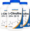 Nutricost L-Citrulline 750 mg, 180 kapselia (3 pullo)