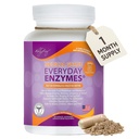 Dr. Liz Cruz Everyday ENZYMES - Digestion Supplement, Ravintolisät, Medical-Luokka Super Enzymes, turvotus, kaasu ja refluksi helpotus naisille, miehet, & lapset ei-GMO, 100 kasviskapselit