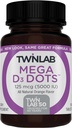 Twinlab Mega D-3 Dots - D-vitamiinin täydentää immuuniterveyden ja luun tukea - 100 oranssia tablettia, 125 mikrog (5000 IU) (pakkaus 2)