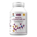 ANDREW LESSMAN Acetyl L-karnitiini 400 mg - 360 kapselia - Tuki hermostolle, rasvalle ja energialle aineenvaihdunta, terve aivotoiminta, terve veren virtaus aivoihin. Helppo niellä kapselit.