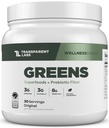 Läpinäkyvät laboratoriot Prebiootit Vihreät - Superfood Powder & Antioksidantit Lisäravinteet Luomu Spirulina, Chloerra, Acacia, & Green Banaanijauhe - 30 Tarjoilut, Makuttomat