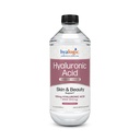 Hyalogic Liquid Hyaluronic Acid Supplement - Ingestible ihon tuki 100 mg HA ja 100 mg MSM - Natural Hydration for the Face, Eyes and Lips - Korkea Molekyylipaino Formula - 12 oz