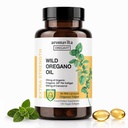 Vegaani Wild Oregano Oil Capsules Organic, 86-90% Carvacrol - 125mg Oil of Oregano per Softgel - Immuuni- ja digestiivinen tuki, luonnon antioksidantti, Vegan, ei-muuntogeeniset, 120 kapselia