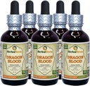 Dragon Blood Hartsi (Daemonorops Draco) Tincture, kuivattu hartsinesteuute (Brandin nimi: HerbalTerra, ylpeästi valmistettu USA) 5x2 fl.oz (5x60 ml)