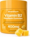 appenature B2-vitamiinia Gummies - Riboflaviini 400 mg täydennysosa lapsille ja aikuisille - ei-GMO, soijaa & gluteeniton, vegaaninen purukumit (30 päivän tarjonta)
